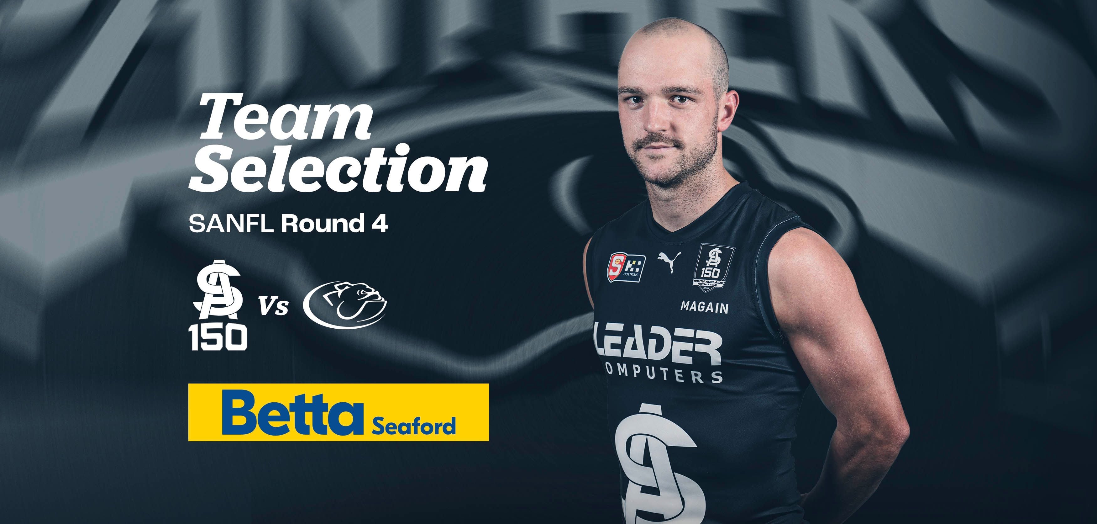 BETTA Team Selection: SANFL Round 4 v Centrals BETTA Team Selection: SANFL Round 4 v Centrals